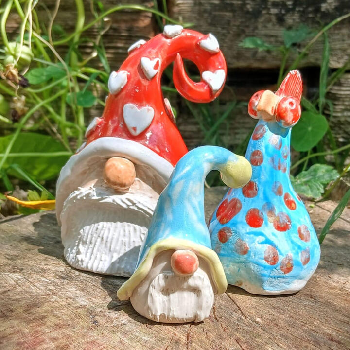 Ceramic gonds 3 ceramic gonk characters